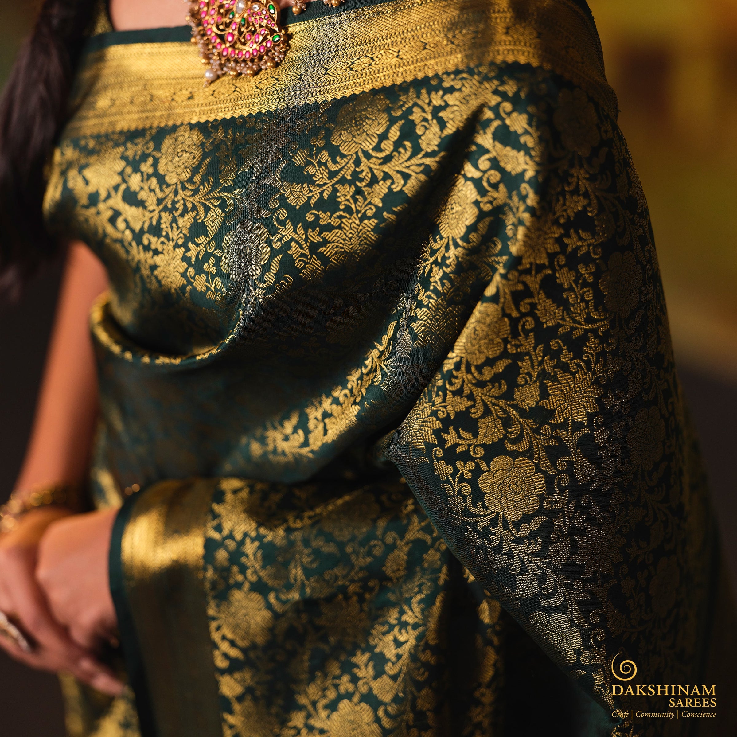 Shop green sarees