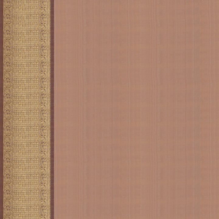 Handwoven Pink with Beige Kanjivaram Silk Saree - 1885T008680DSC