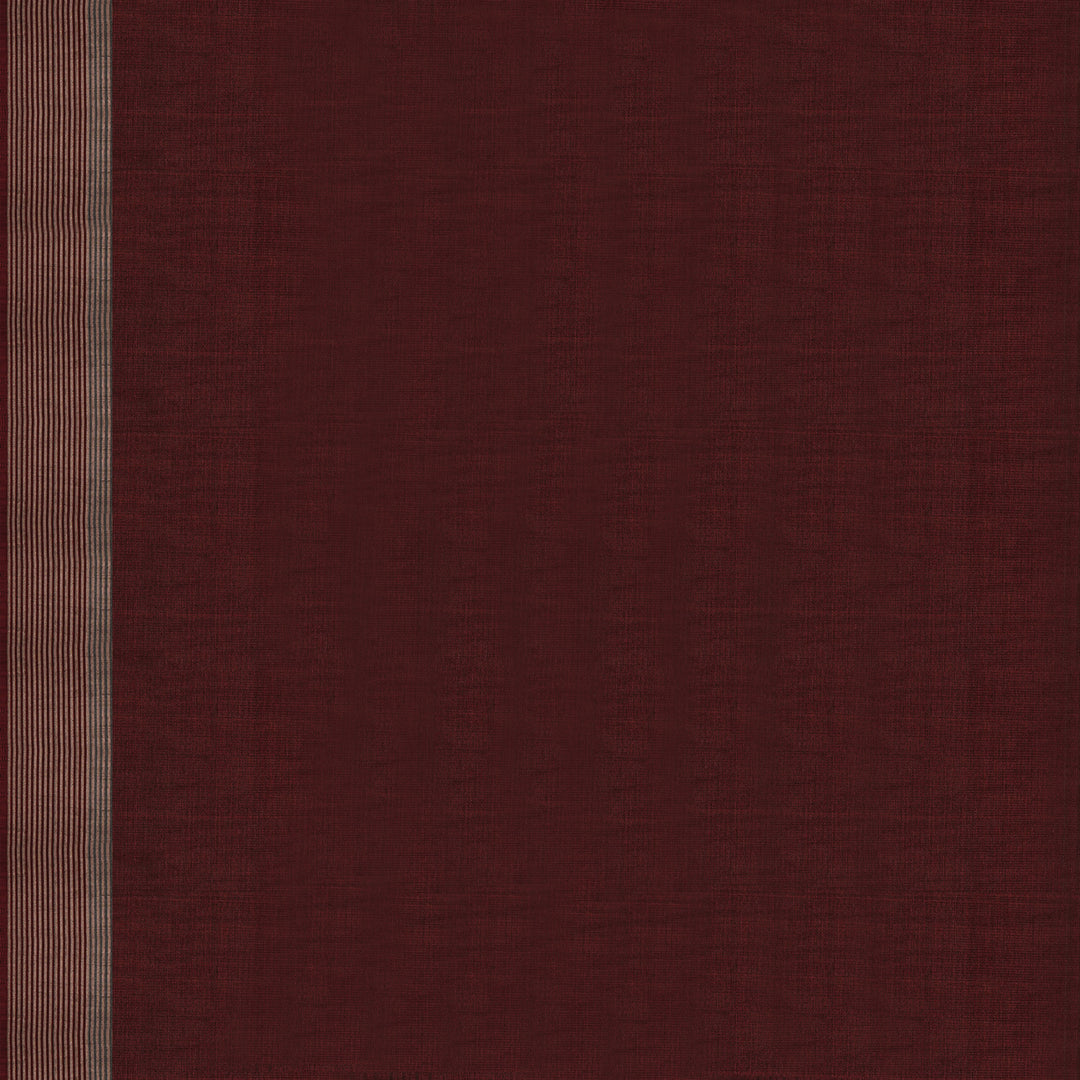 Handwoven Grey with Maroon Silk Cotton Saree - 2433T011297DSC
