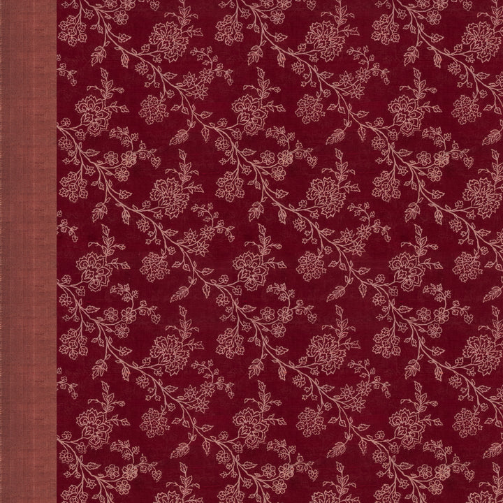 Handwoven Red Tussar Silk Saree - 2554T012505DSC
