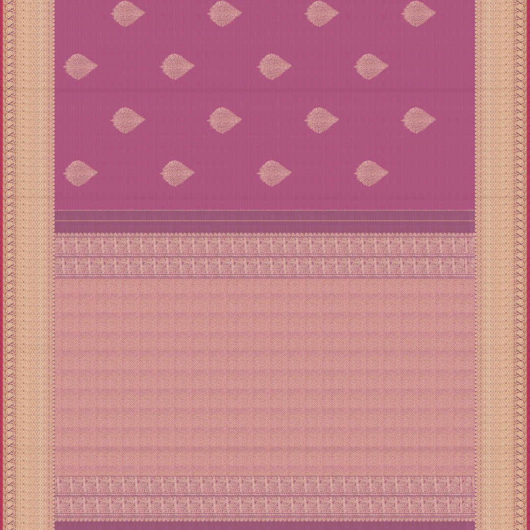 Handwoven Pink Kanjivaram Silk Saree - 2529T012698DSC