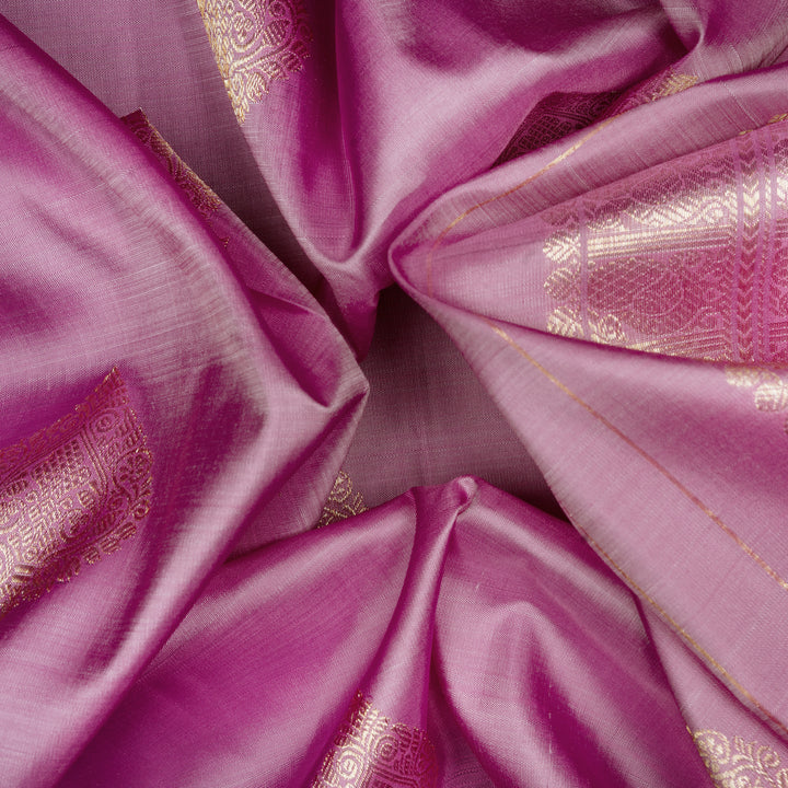 Handwoven Pink Kanjivaram Silk Saree - 2529T012698DSC