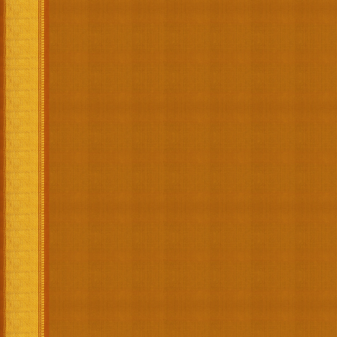 Handwoven Mustard Kanjivaram Silk Saree - 2536T010982DSC