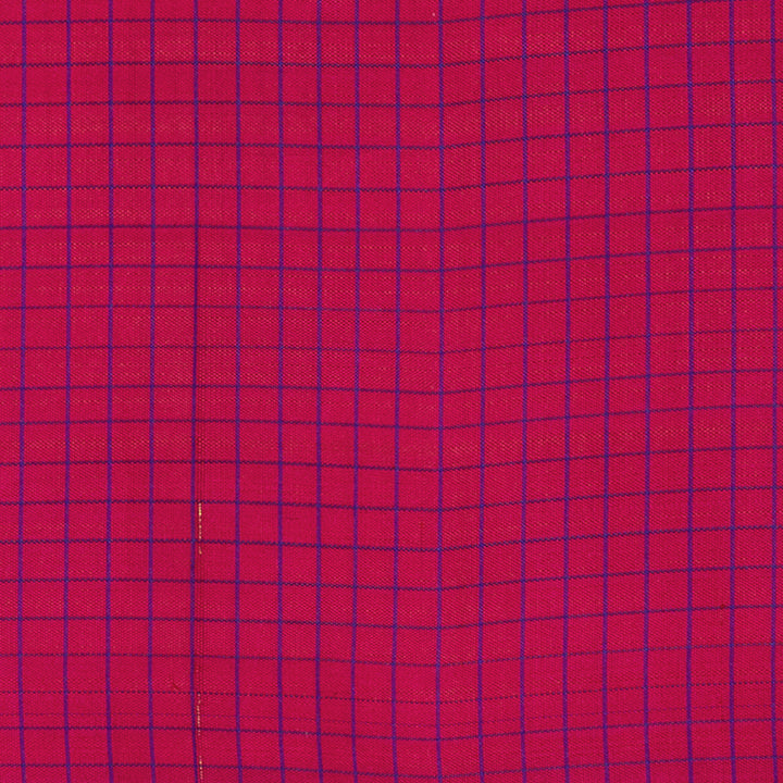 Handwoven Pink with Purple Kanjivaram Silk Saree - 2537T010747DSC