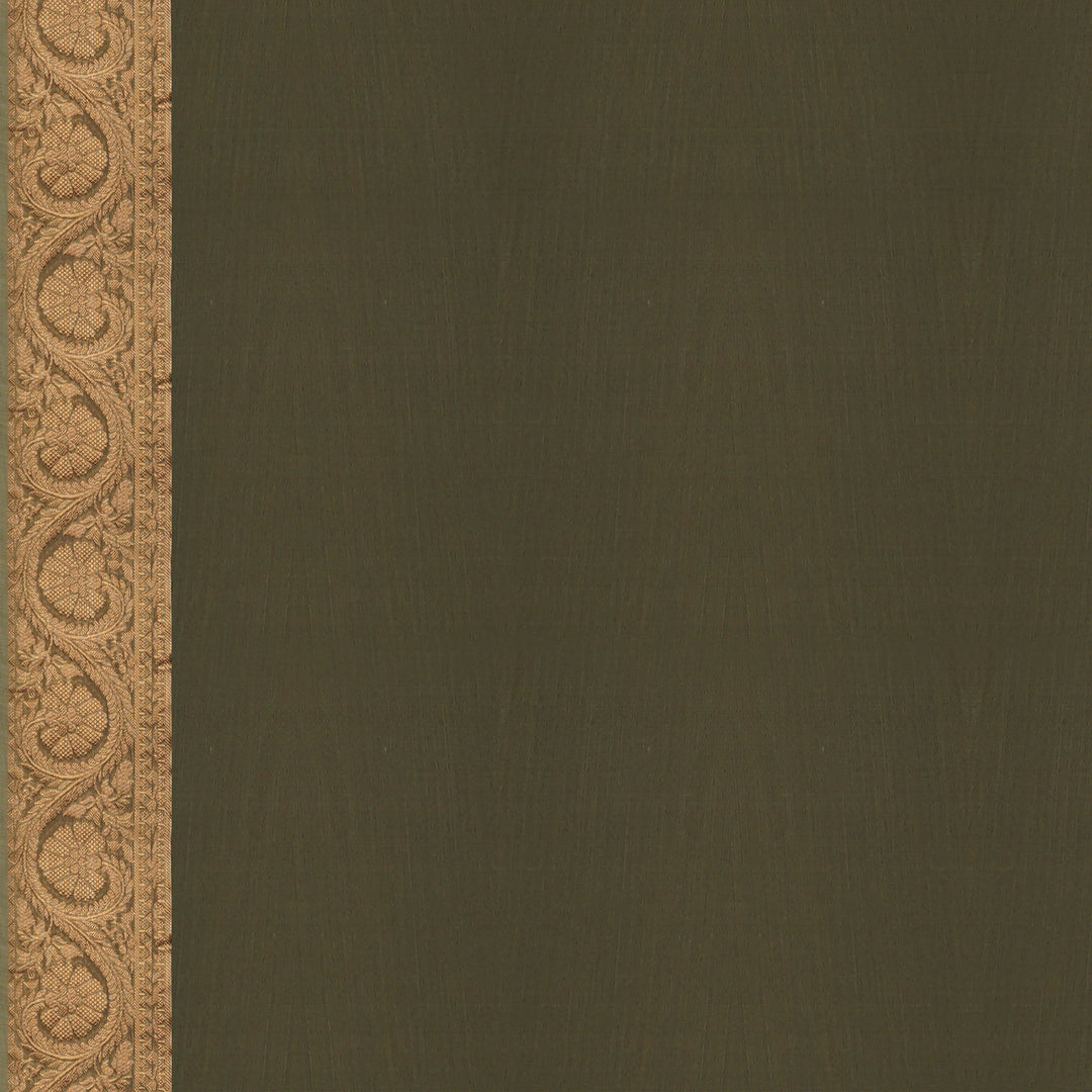 Handwoven Green Silk Cotton Saree  - 1724T007470DSC