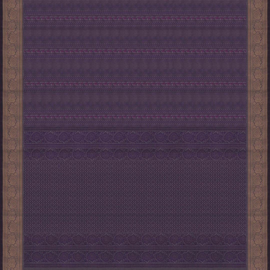 Handwoven Lavendar Soft Silk Saree - 2616T012131DSC