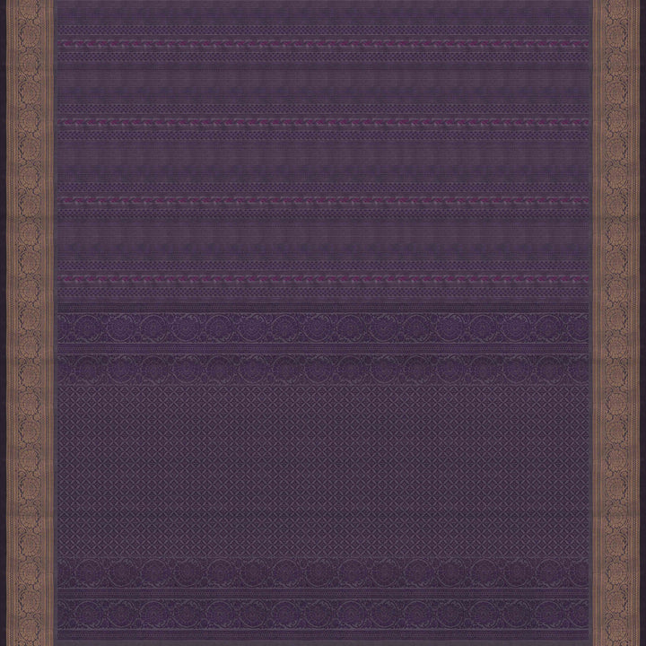 Handwoven Lavendar Soft Silk Saree - 2616T012131DSC