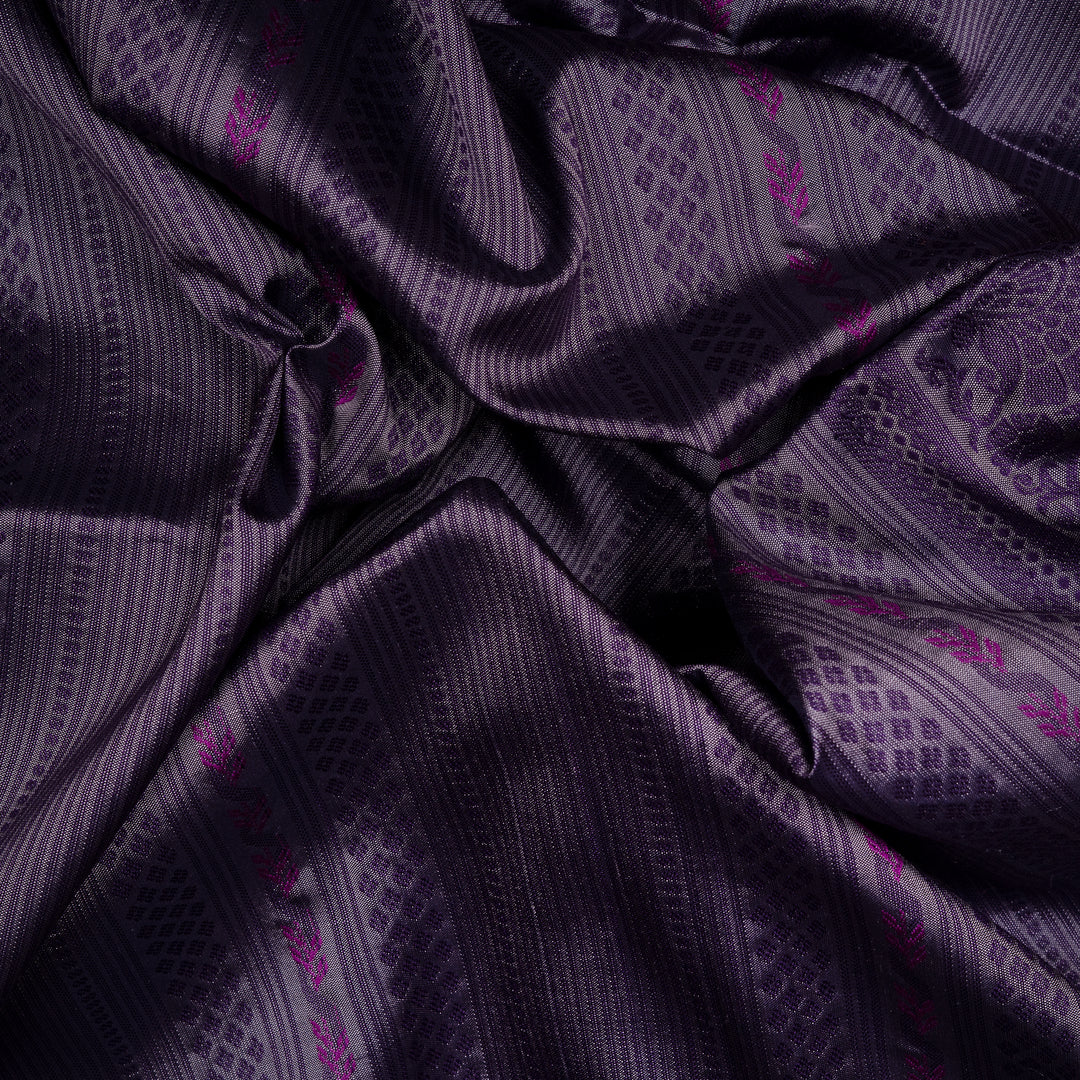 Handwoven Lavendar Soft Silk Saree - 2616T012131DSC