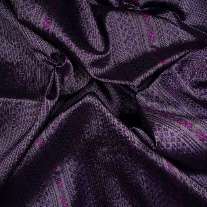 Handwoven Lavendar Soft Silk Saree - 2616T012131DSC