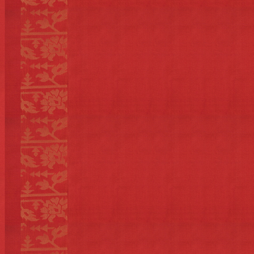 Handwoven Mustard with Orange Soft Silk Saree - 2617T011700DSC