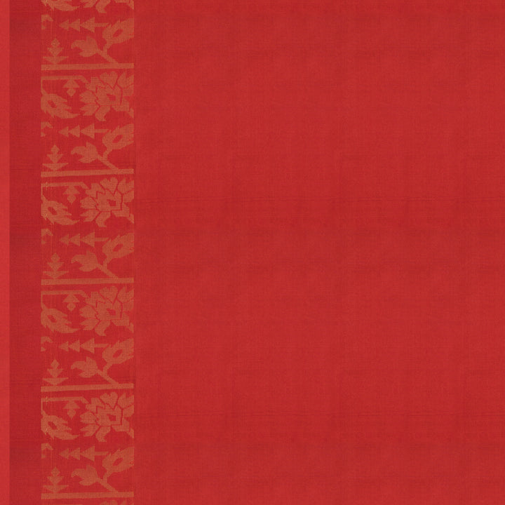 Handwoven Mustard with Orange Soft Silk Saree - 2617T011700DSC