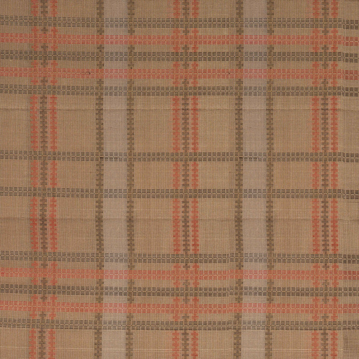 Handwoven Beige Kora Silk Saree - 2638T012889DSC