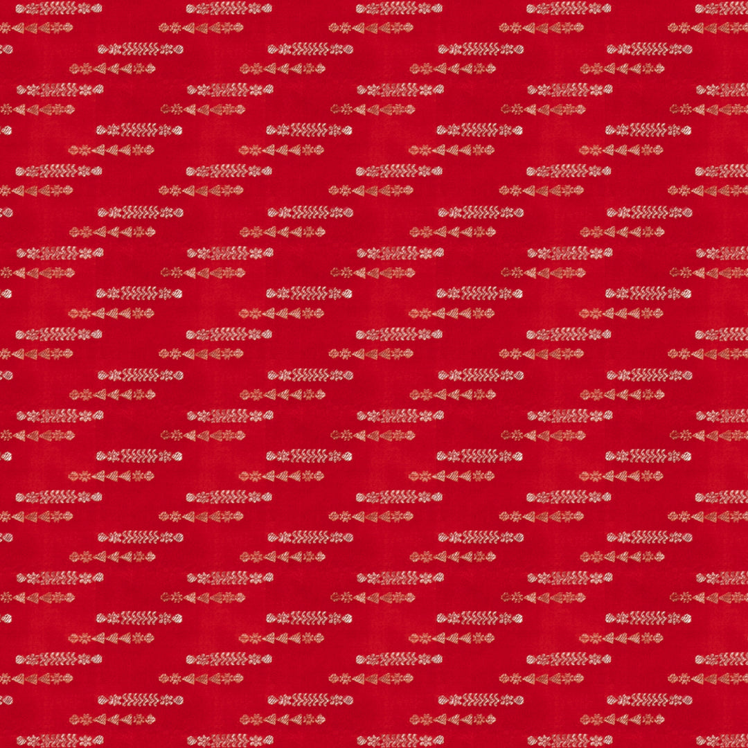 Handwoven Red Upadda Soft Silk Saree - 2699T012977DSC