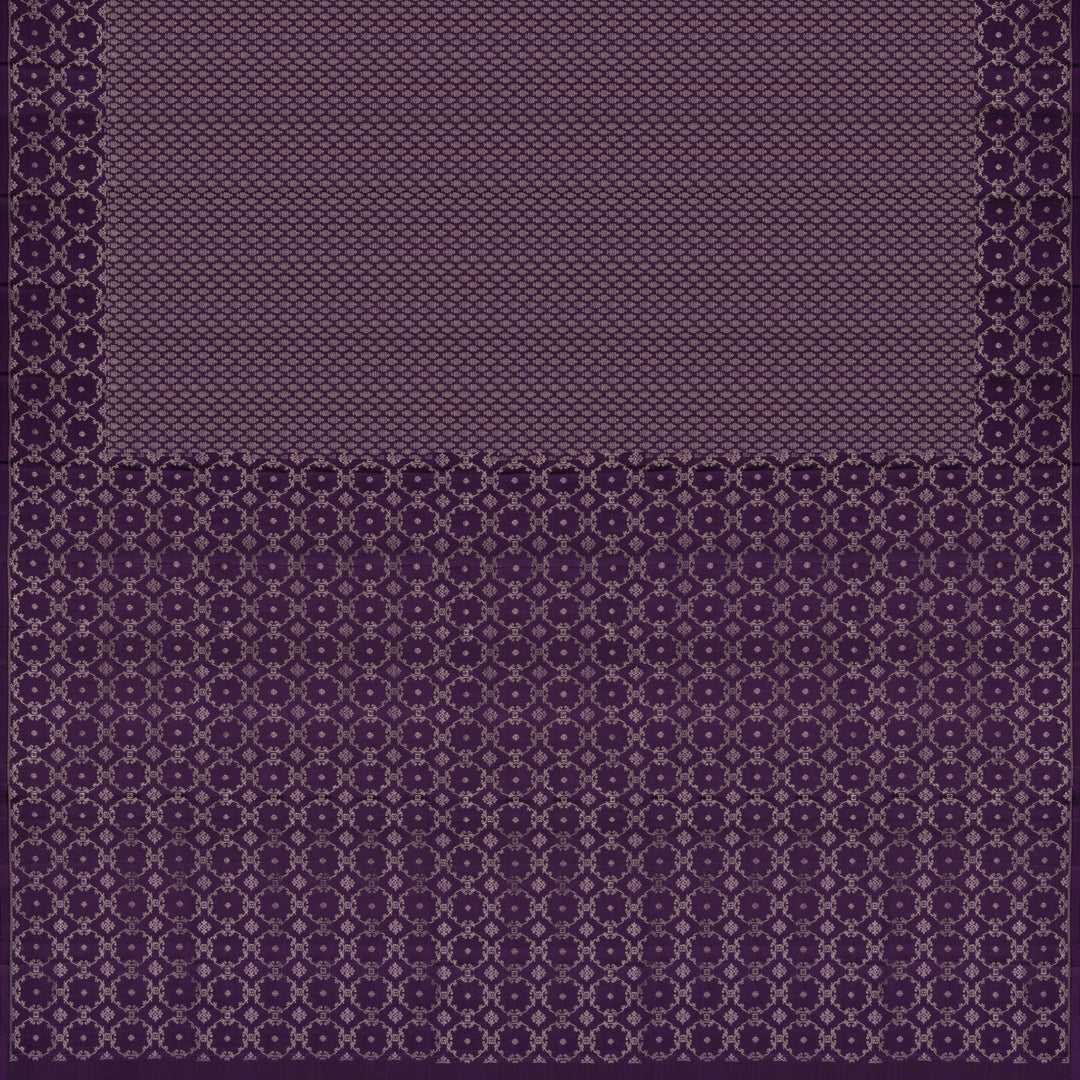 Handwoven Purple Upadda Soft Silk Saree - 2702T012964DSC