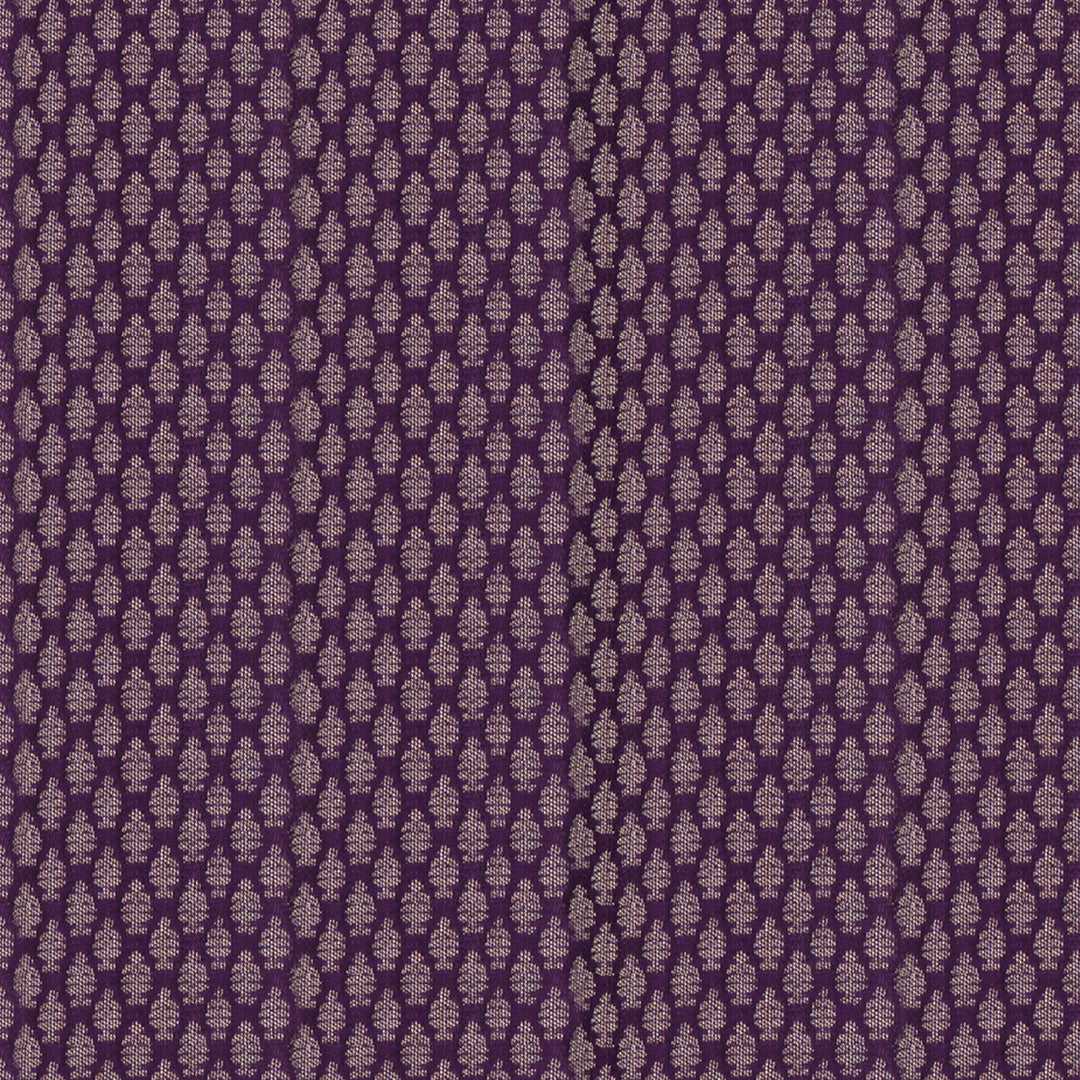 Handwoven Purple Upadda Soft Silk Saree - 2702T012964DSC