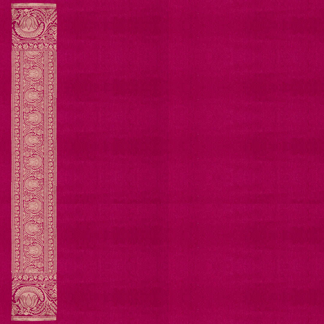 Handwoven Orange with Pink Uppada Soft Silk Saree - 2757T012979DSC