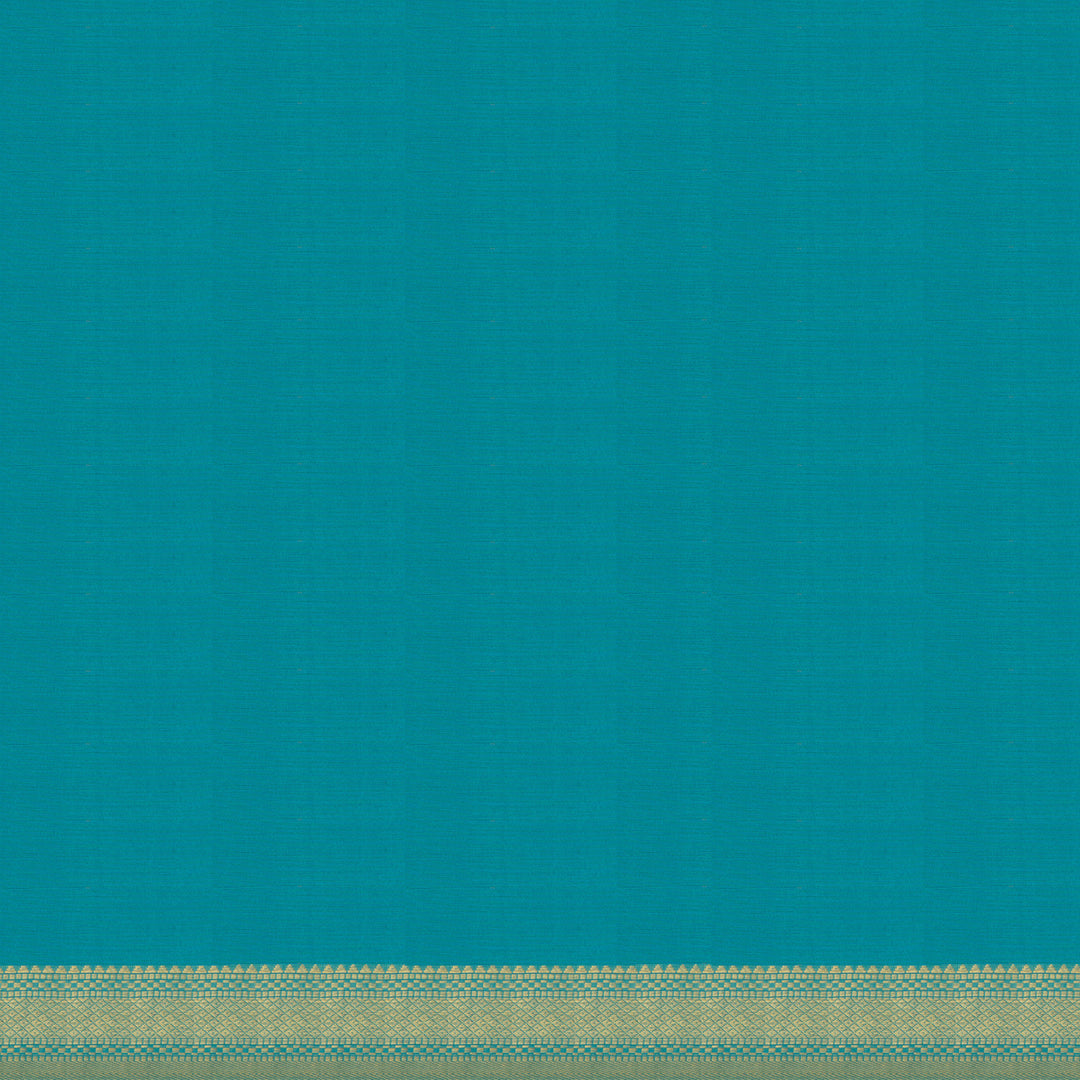 Handwoven Blue Kanjivaram Silk Saree - 2684T010891DSC