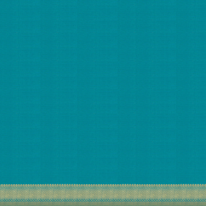 Handwoven Blue Kanjivaram Silk Saree - 2684T010891DSC