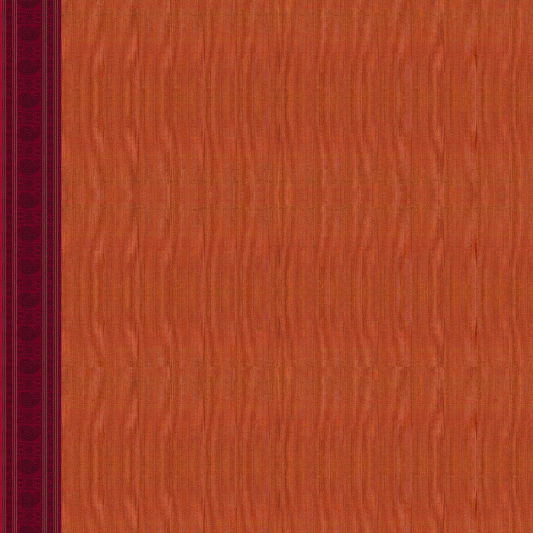 Handwoven Orange with Pink Kanjivaram Cotton Saree - 2721T013307DSC