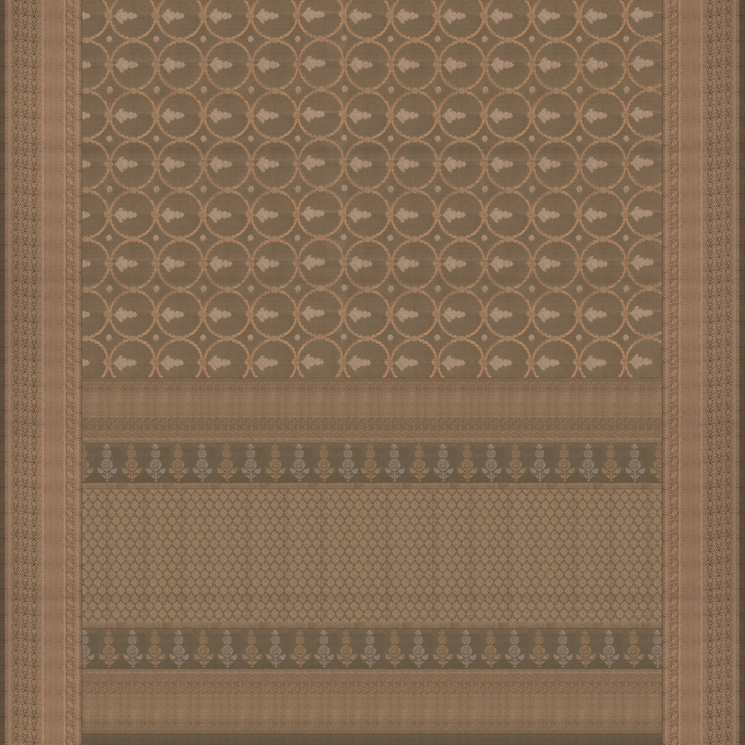Handwoven Grey Uppada Soft Silk Saree - 2776T012470DSC