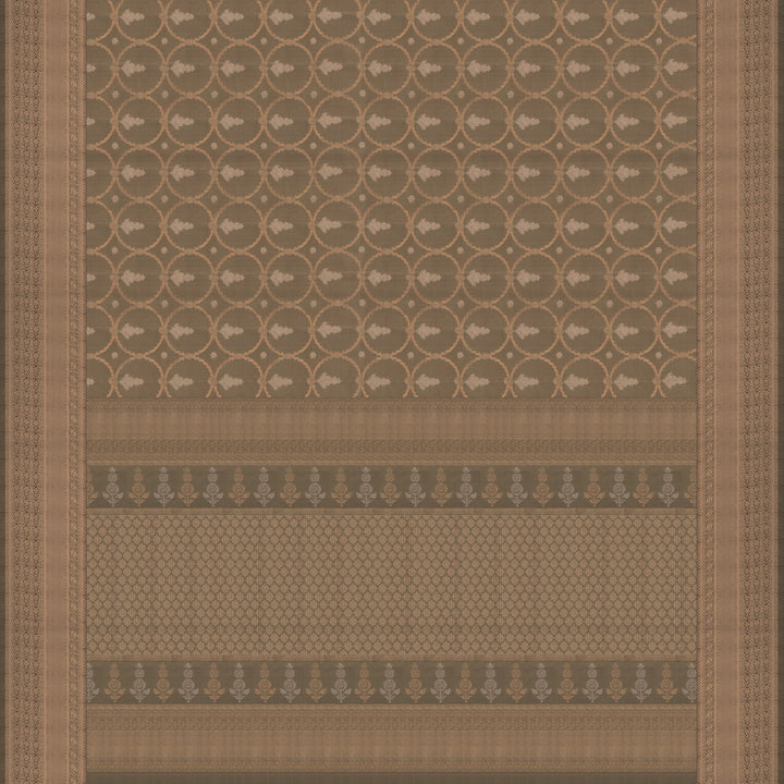 Handwoven Grey Uppada Soft Silk Saree - 2776T012470DSC