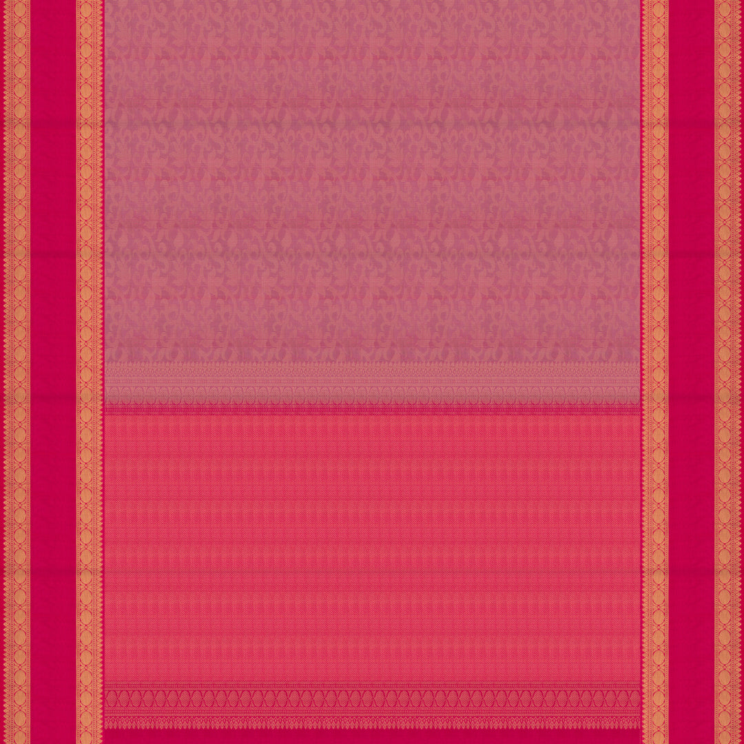 pallu of Handwoven Uppada Soft Silk Saree 