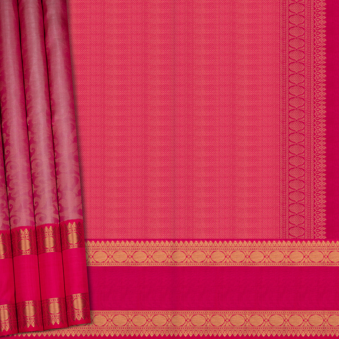 pleats/body Handwoven Uppada Soft Silk Saree 