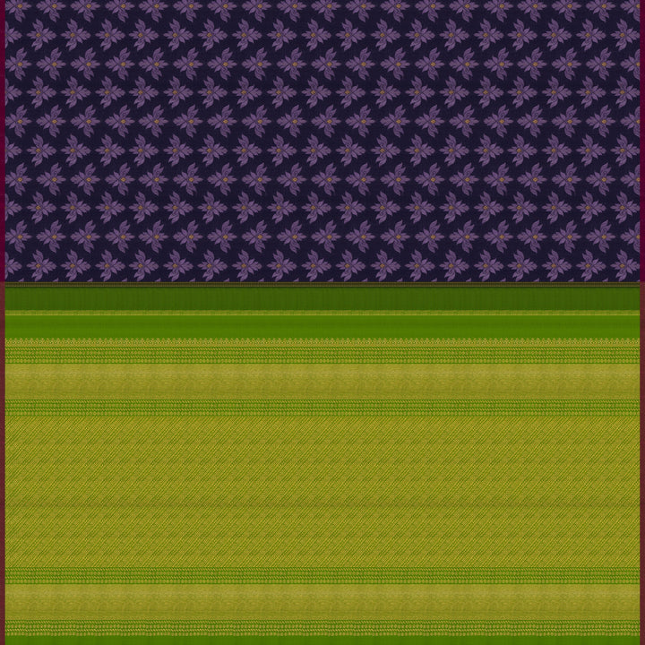 Pallu of Handwoven Kanjivaram Silk Saree