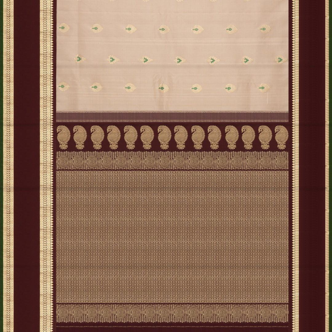Pallu of Handwoven Gadwal Silk Saree
