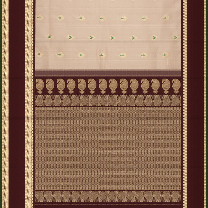 Pallu of Handwoven Gadwal Silk Saree