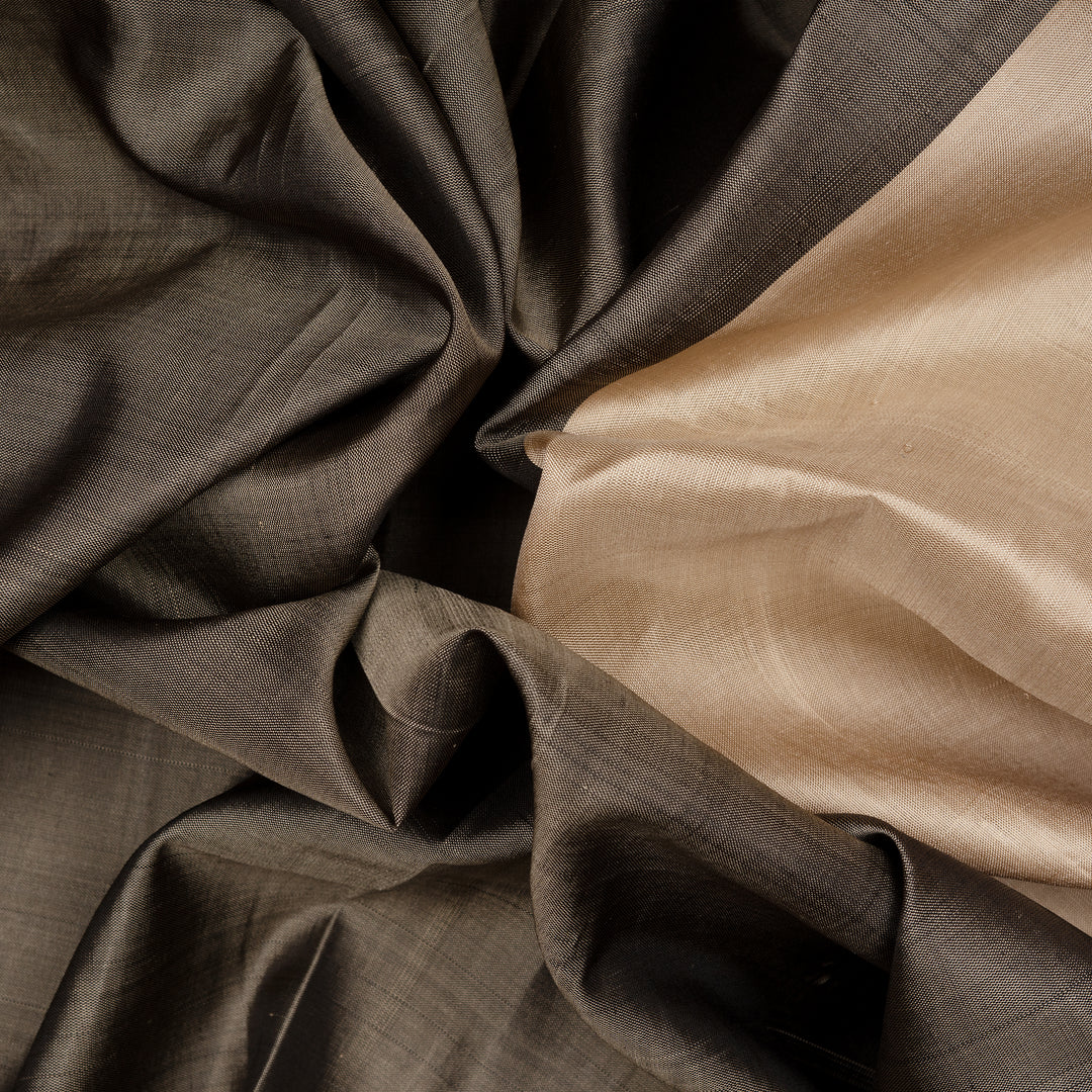 Closeup of Handwoven Gadwal Silk Saree