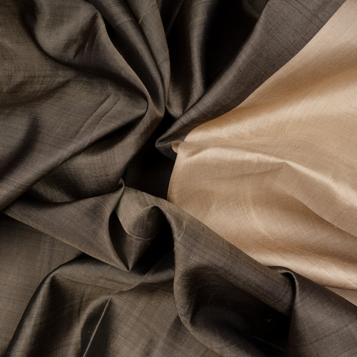 Closeup of Handwoven Gadwal Silk Saree