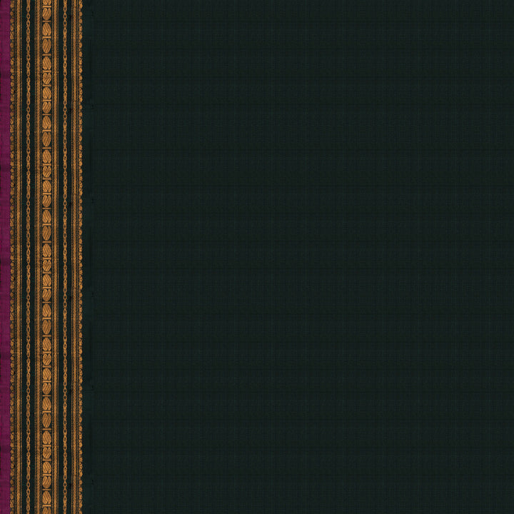 Blouse of Handwoven Kora Gadwal Silk Saree