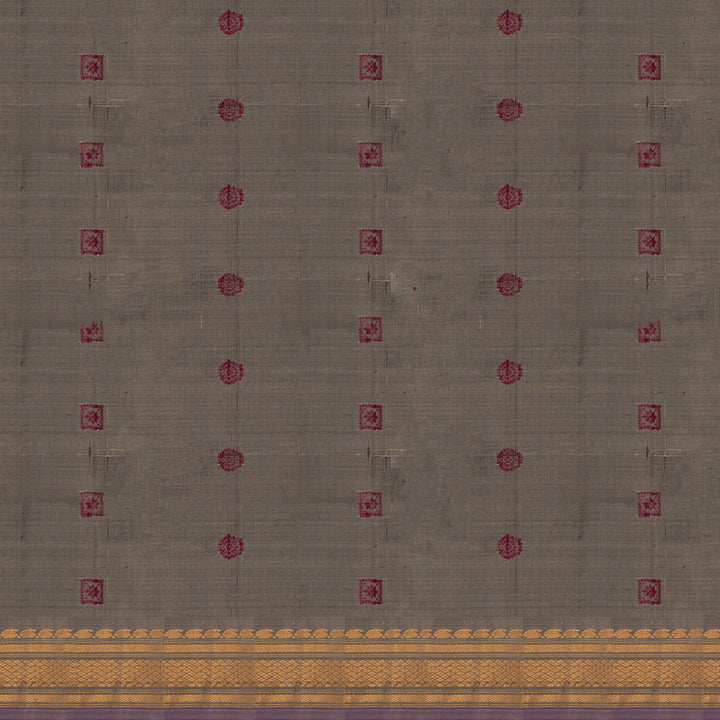 Blouse of  Handwoven Dupion Gadwal Silk Saree