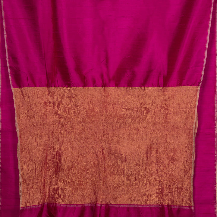 Pallu Handwoven Dupion Soft Silk Saree 