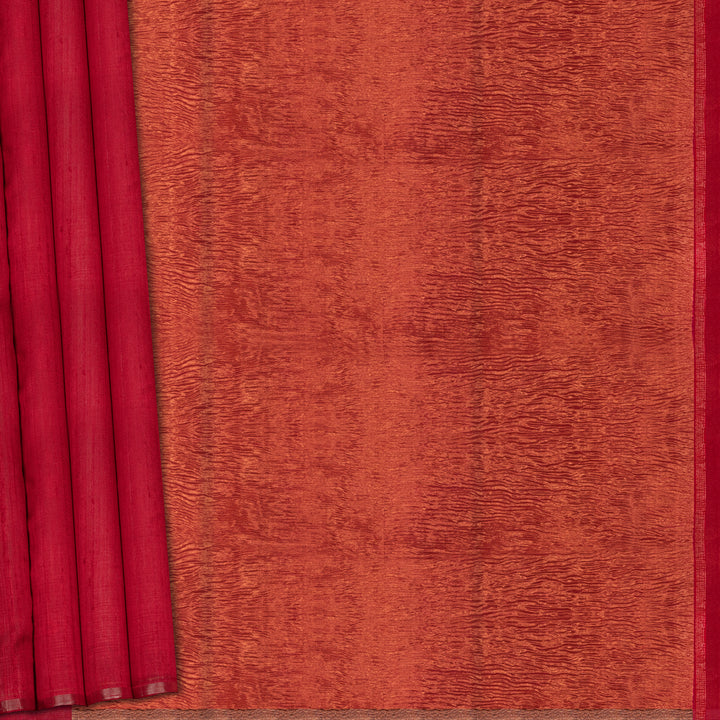 Pleats/body of Handwoven Dupion Soft Silk Saree