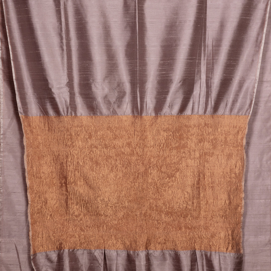 Pallu of Handwoven Dupion Soft Silk Saree 
