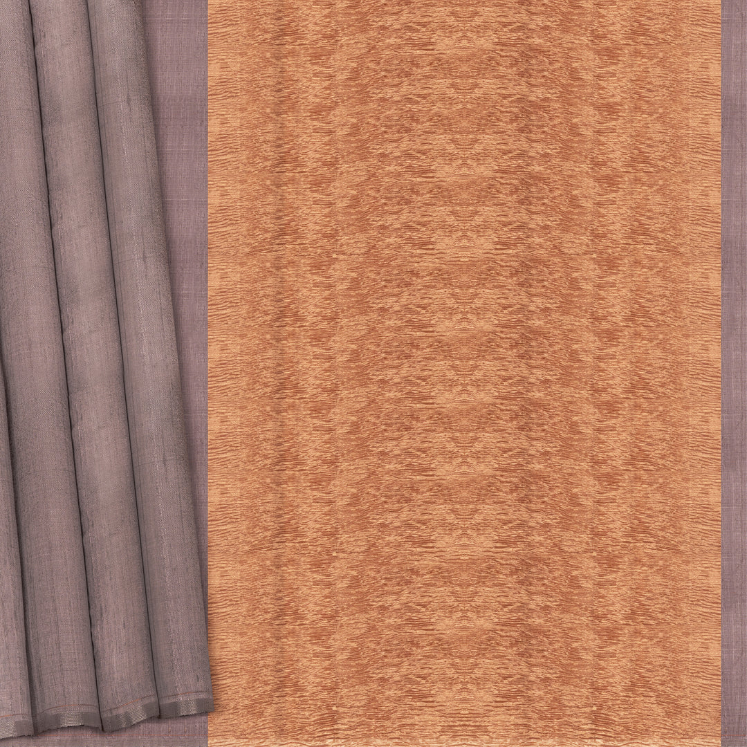 Pleats/body of Handwoven Dupion Soft Silk Saree 