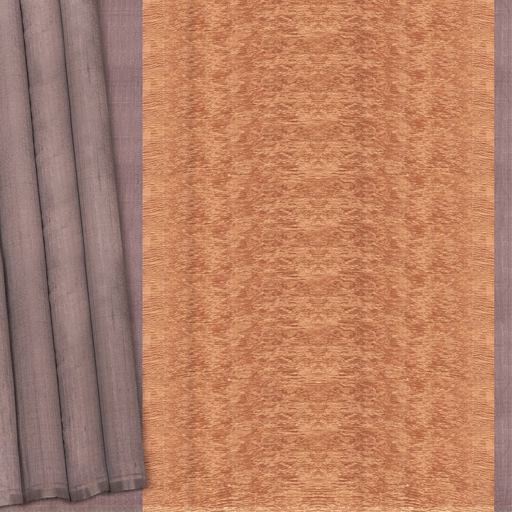 Pleats/body of Handwoven Dupion Soft Silk Saree 