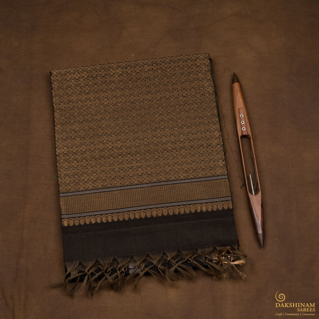 Folded f Handwoven Silk Cotton Saree