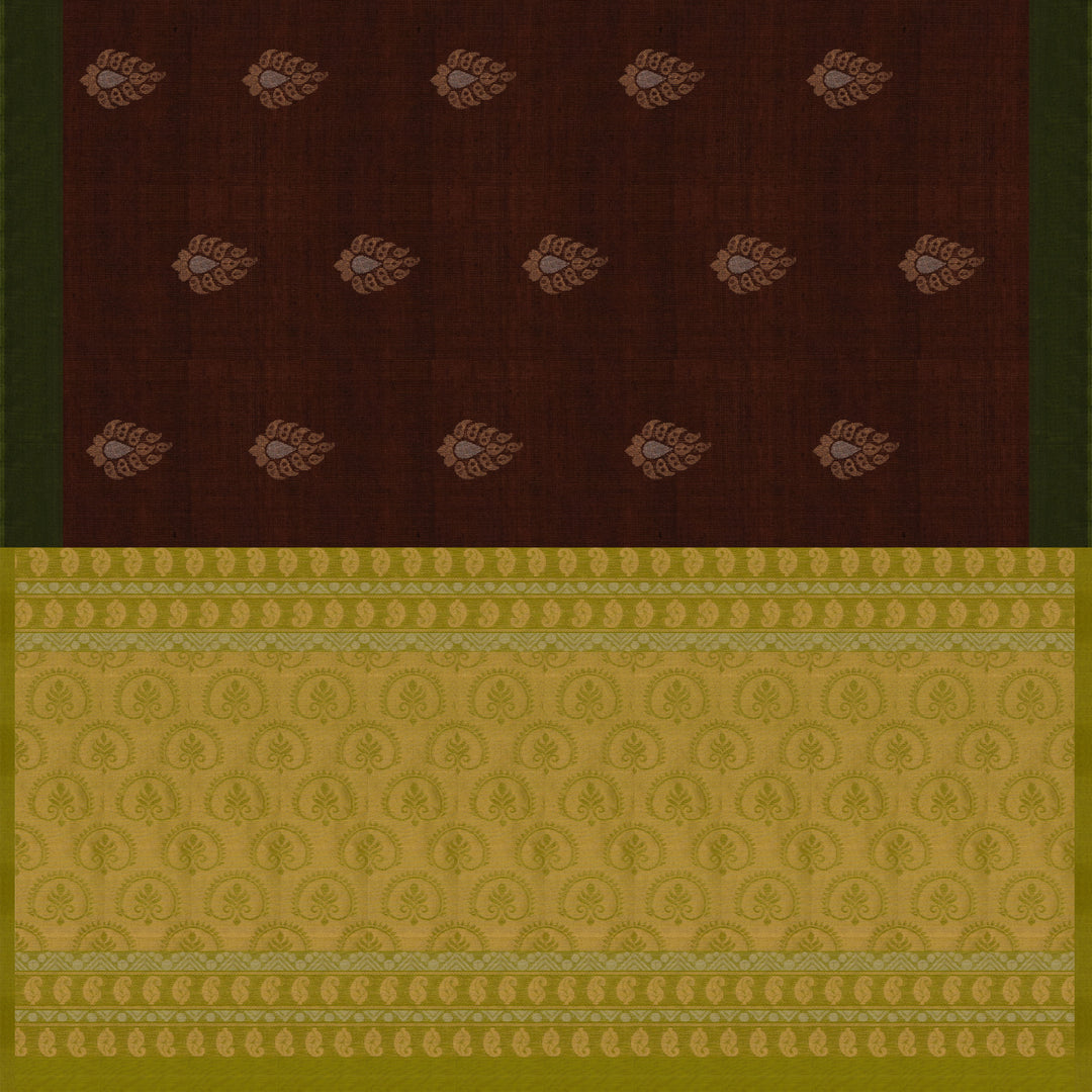 Pallu of Handwoven Silk Cotton Saree 