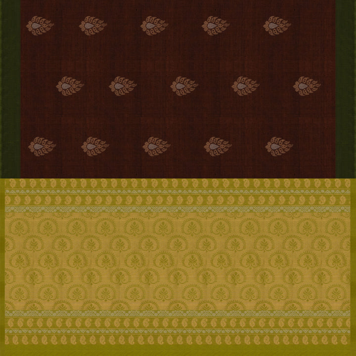 Pallu of Handwoven Silk Cotton Saree 