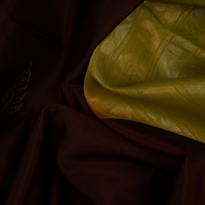 Abstract of Handwoven Silk Cotton Saree 