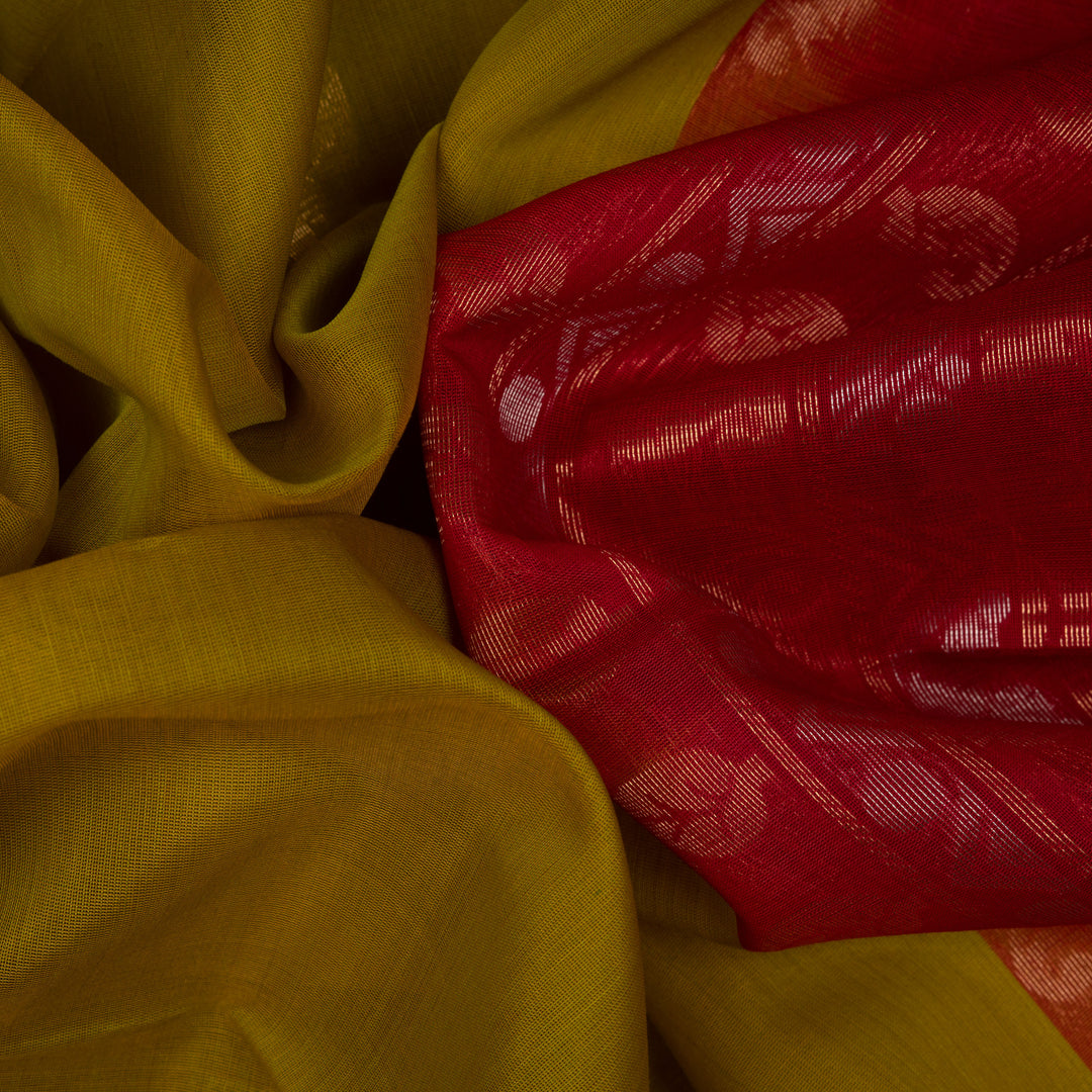 Alstract of Handwoven Silk Cotton Saree
