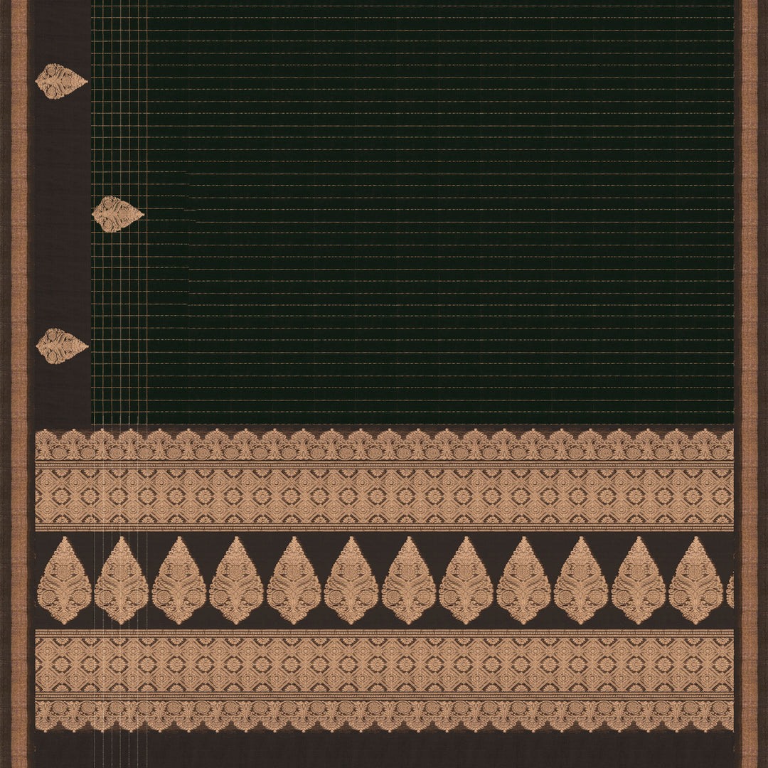 Pallu of Handwoven Silk Cotton Saree