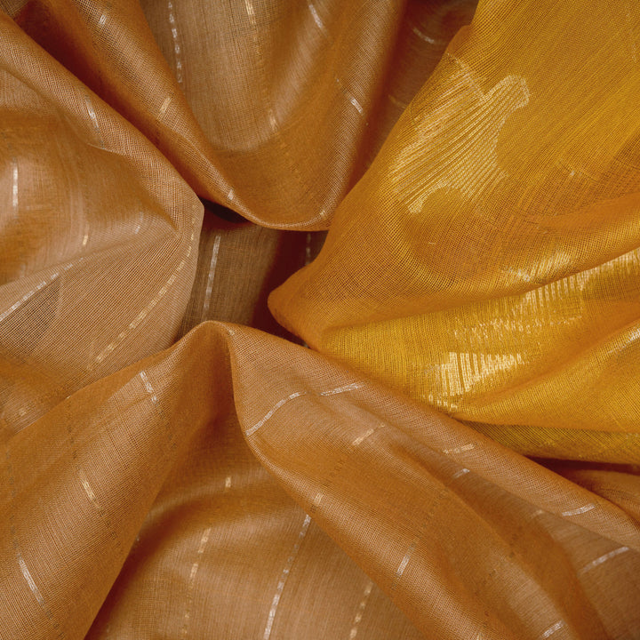 Abstract Handwoven Silk Cotton Saree 