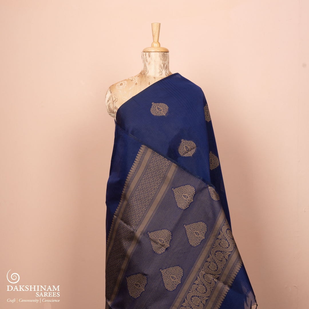 Pleats/body of Handwoven South Cotton Saree