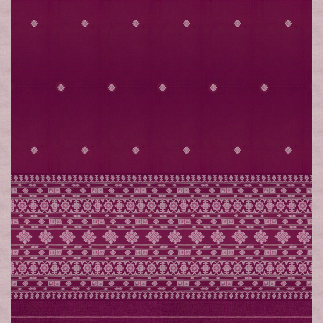 Pallu of Handwoven Bengal Cotton Saree