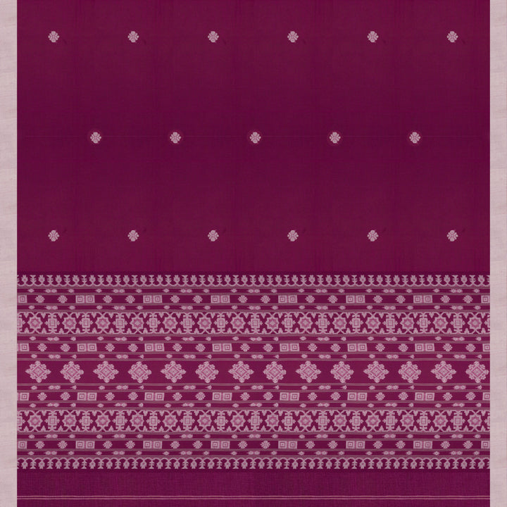 Pallu of Handwoven Bengal Cotton Saree