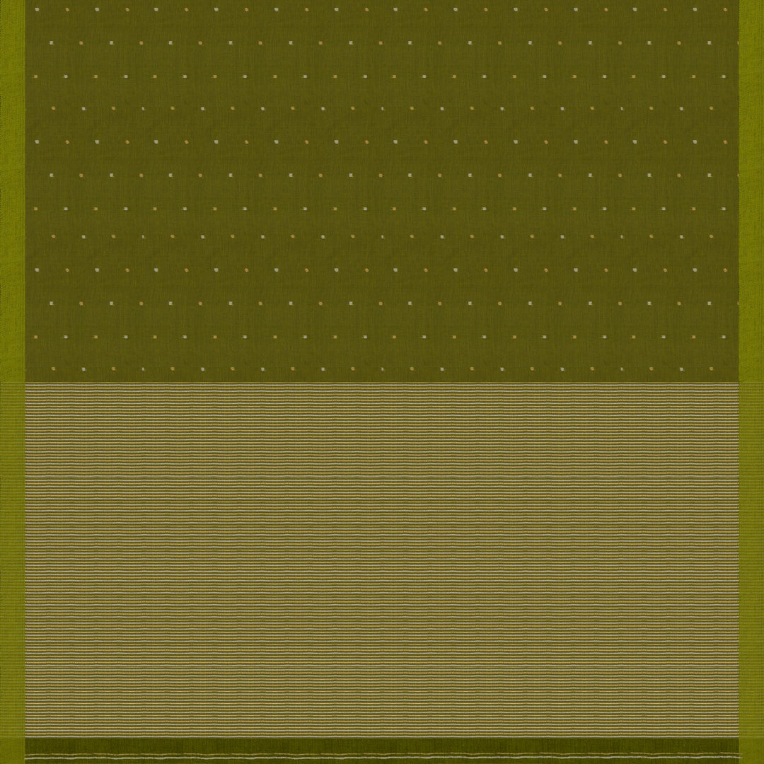 Pallu of Handwoven Bengal Cotton Saree